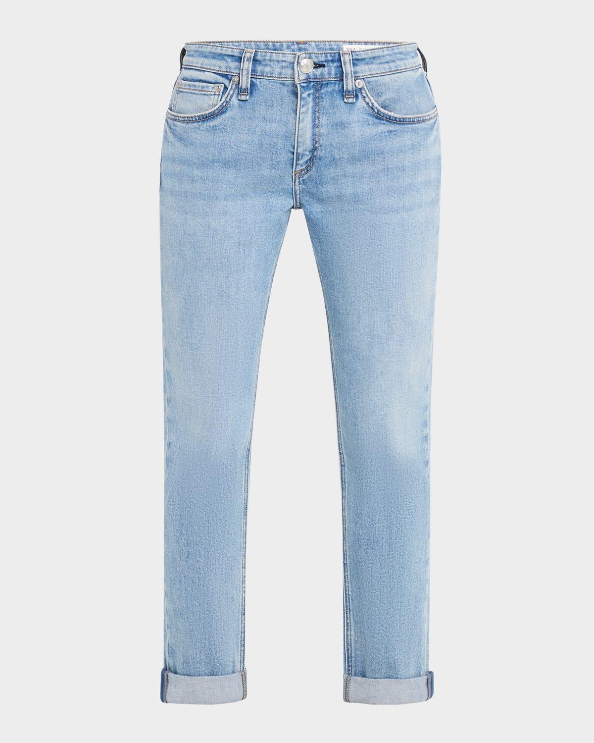 dre low-rise slim boyfriend jeans