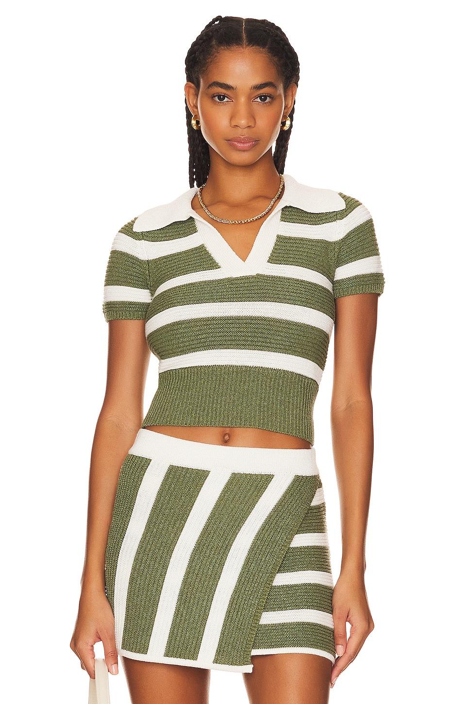 drea striped knit top