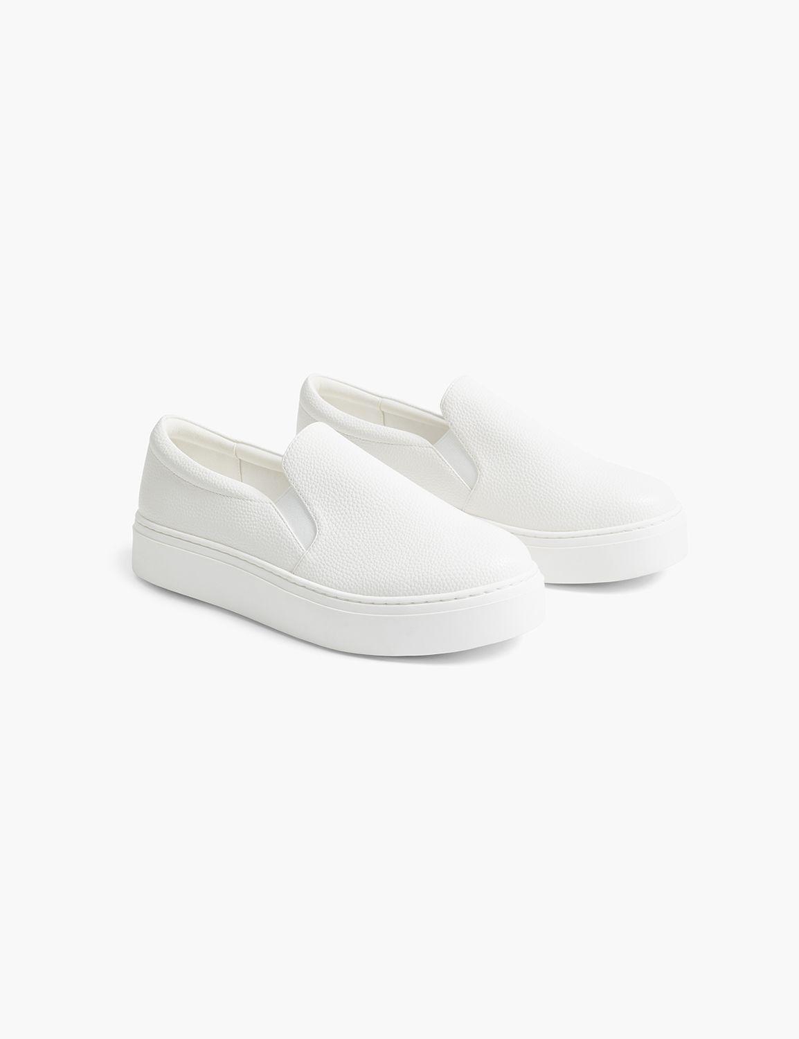 dream cloud slip-on faux-leather platform sneaker