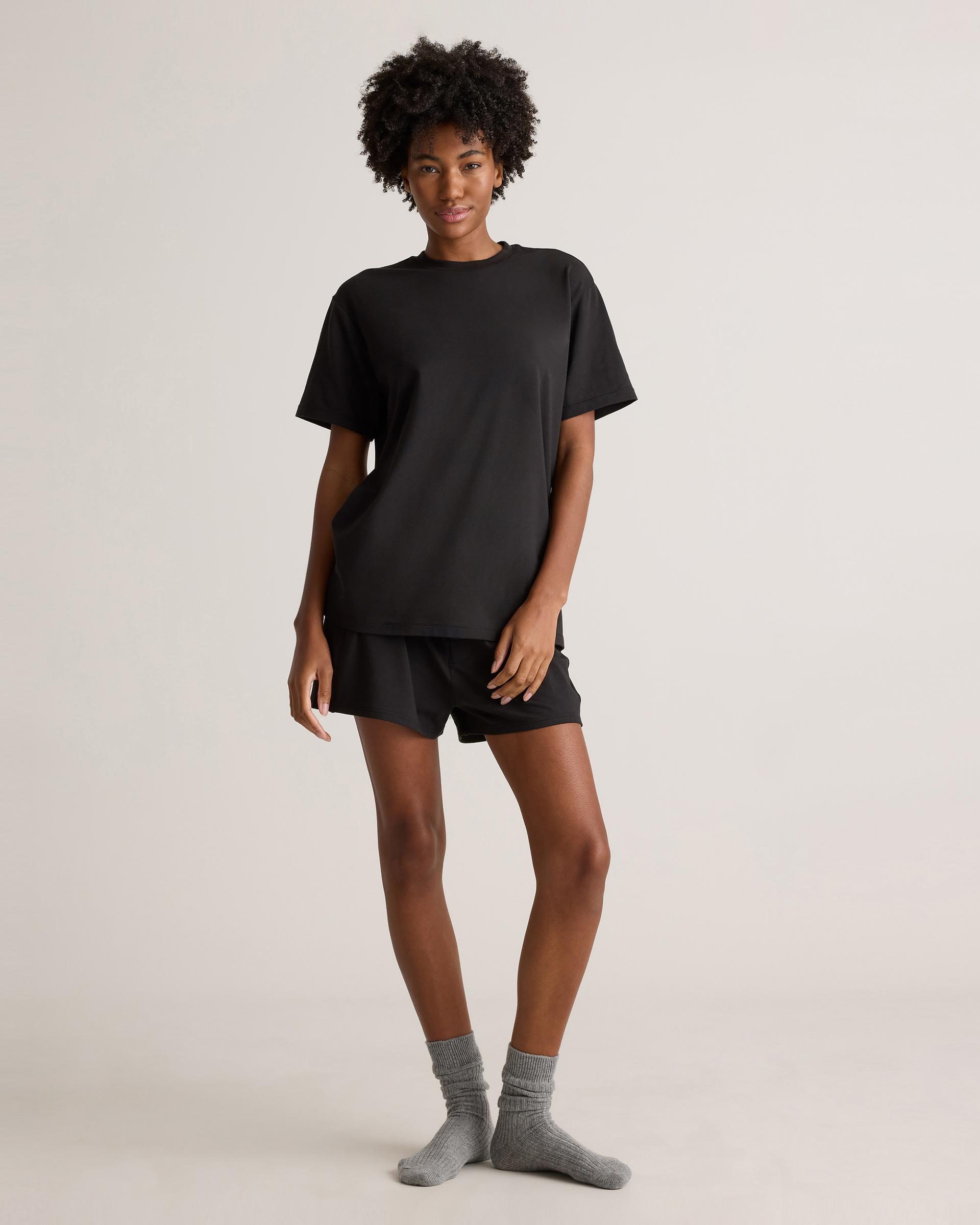dream lounge oversized short sleeve pajama set