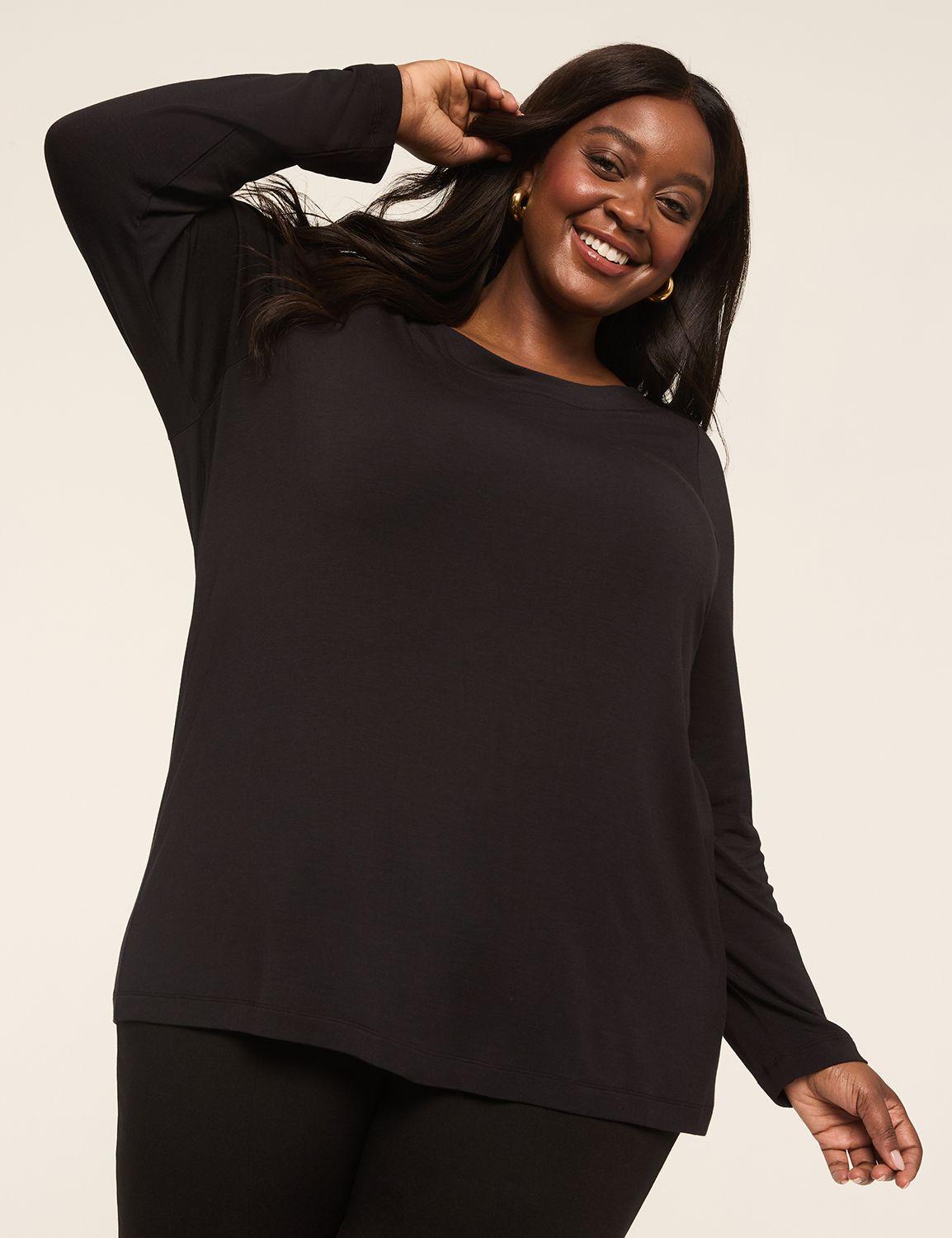 dreamfeel 3/4-sleeve boatneck top