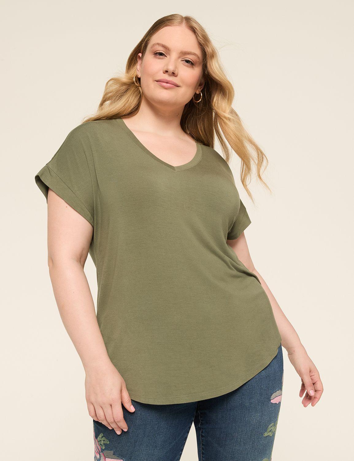 dreamfeel v-neck dolman-sleeve tee