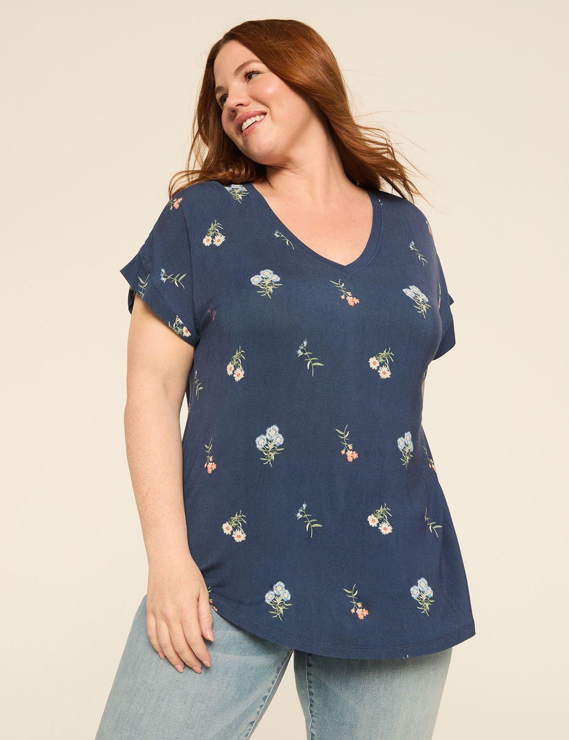 dreamfeel v-neck dolman-sleeve tee