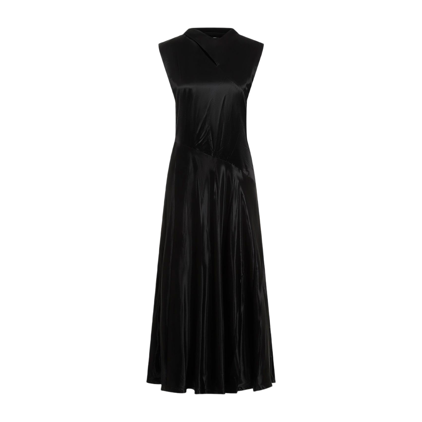 dress in black polyamide polyester
