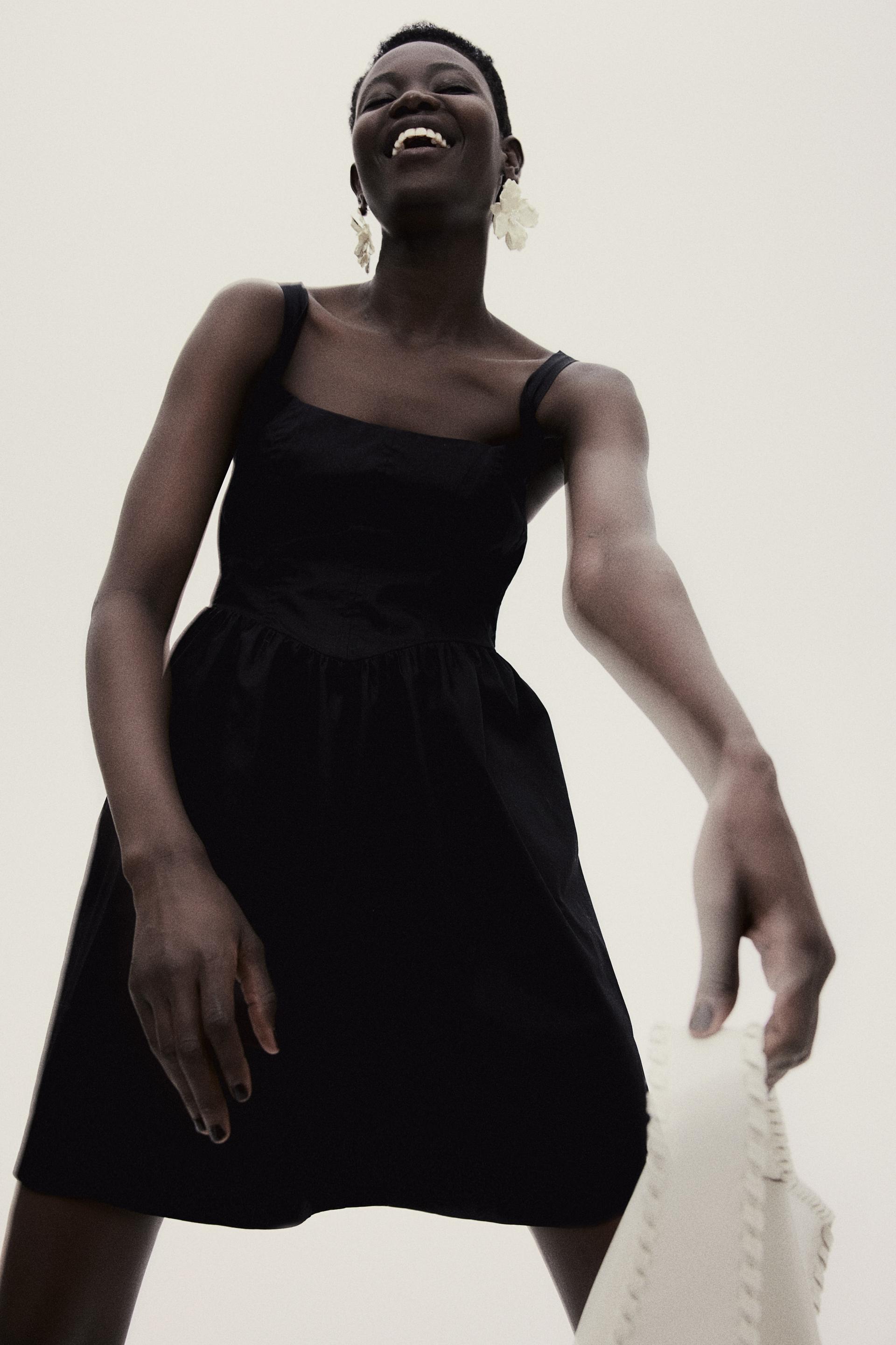 dress with flared skirt