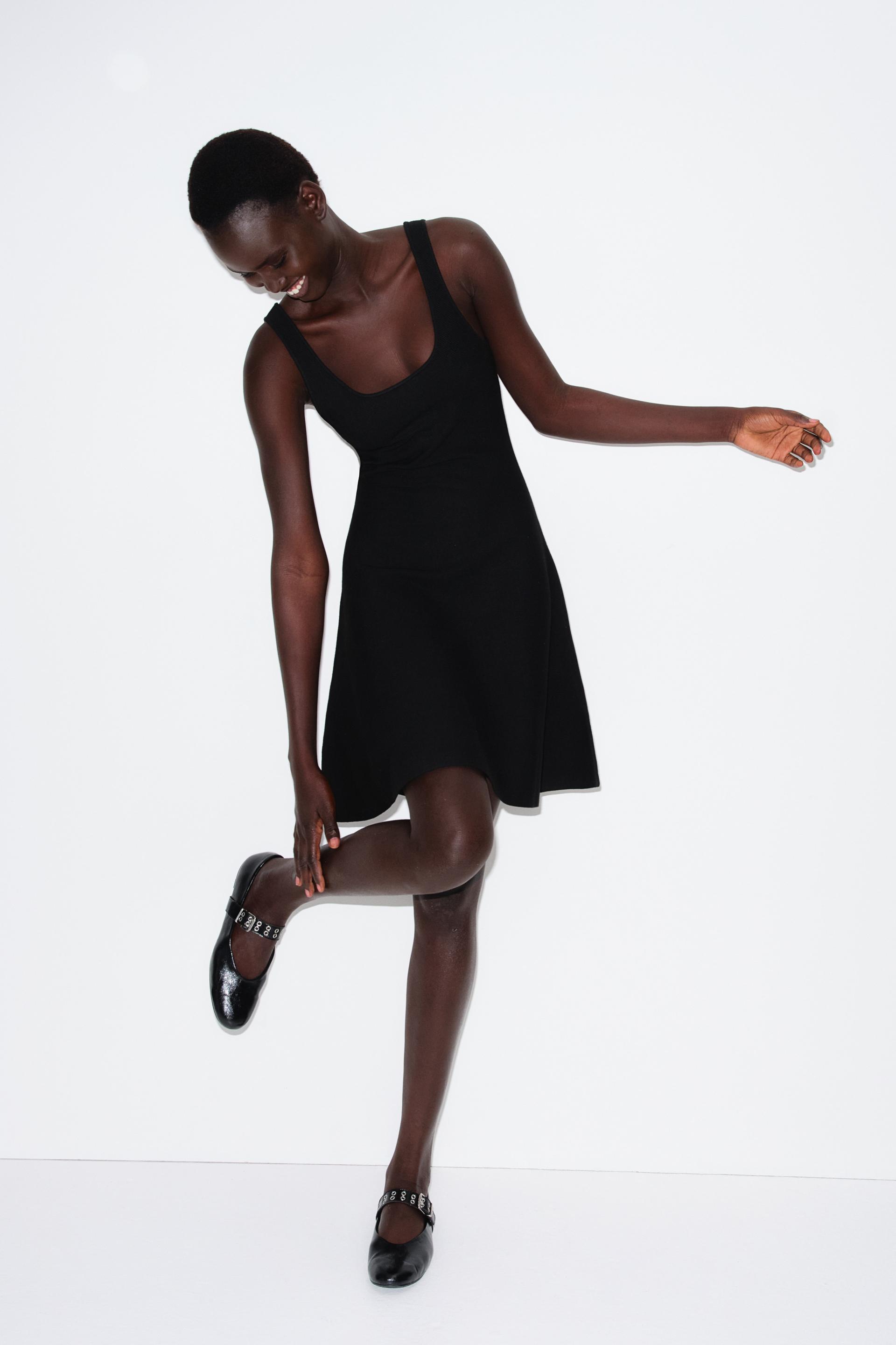 dress with flared skirt