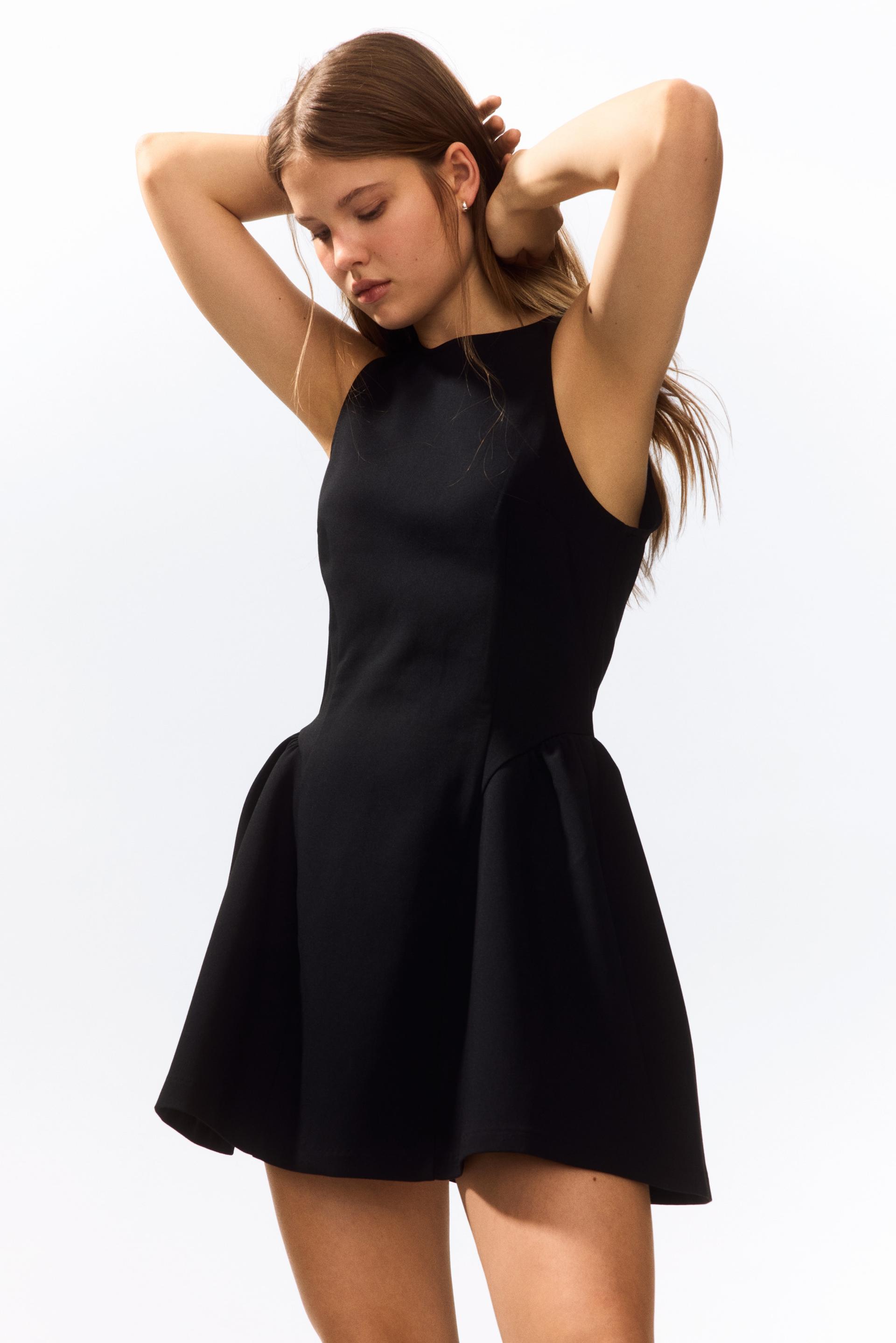 dress with flared skirt
