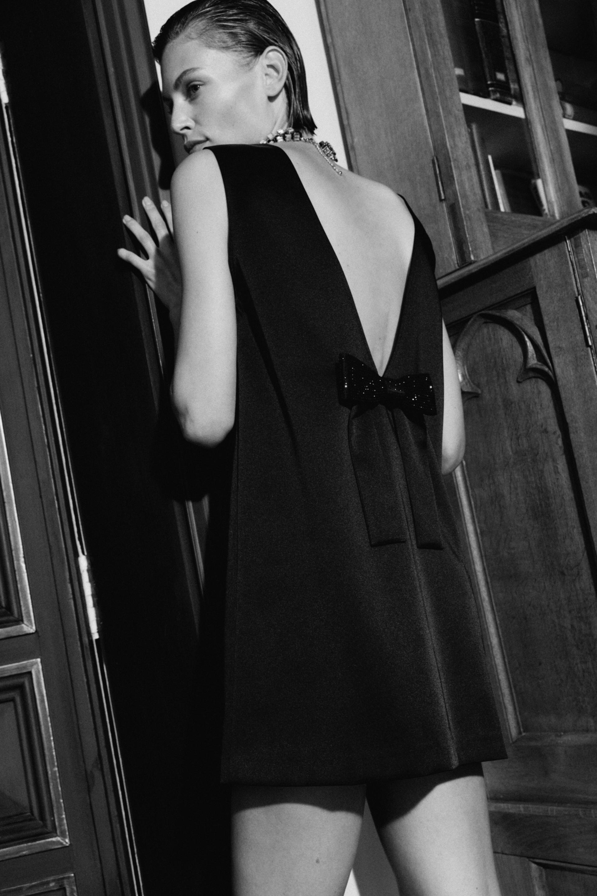 dress with low-cut back