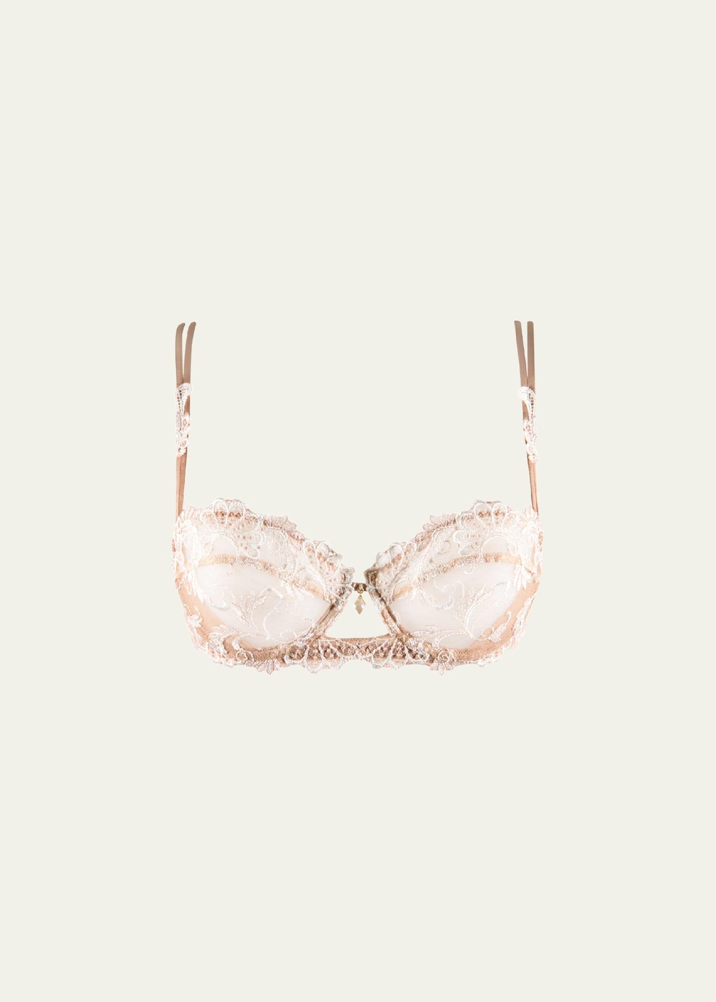 dressing floral demi-cup bra