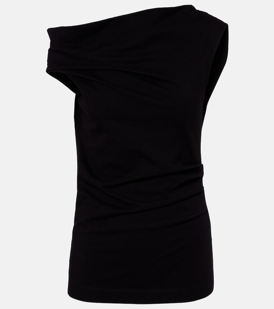 dries van noten asymmetric cotton top