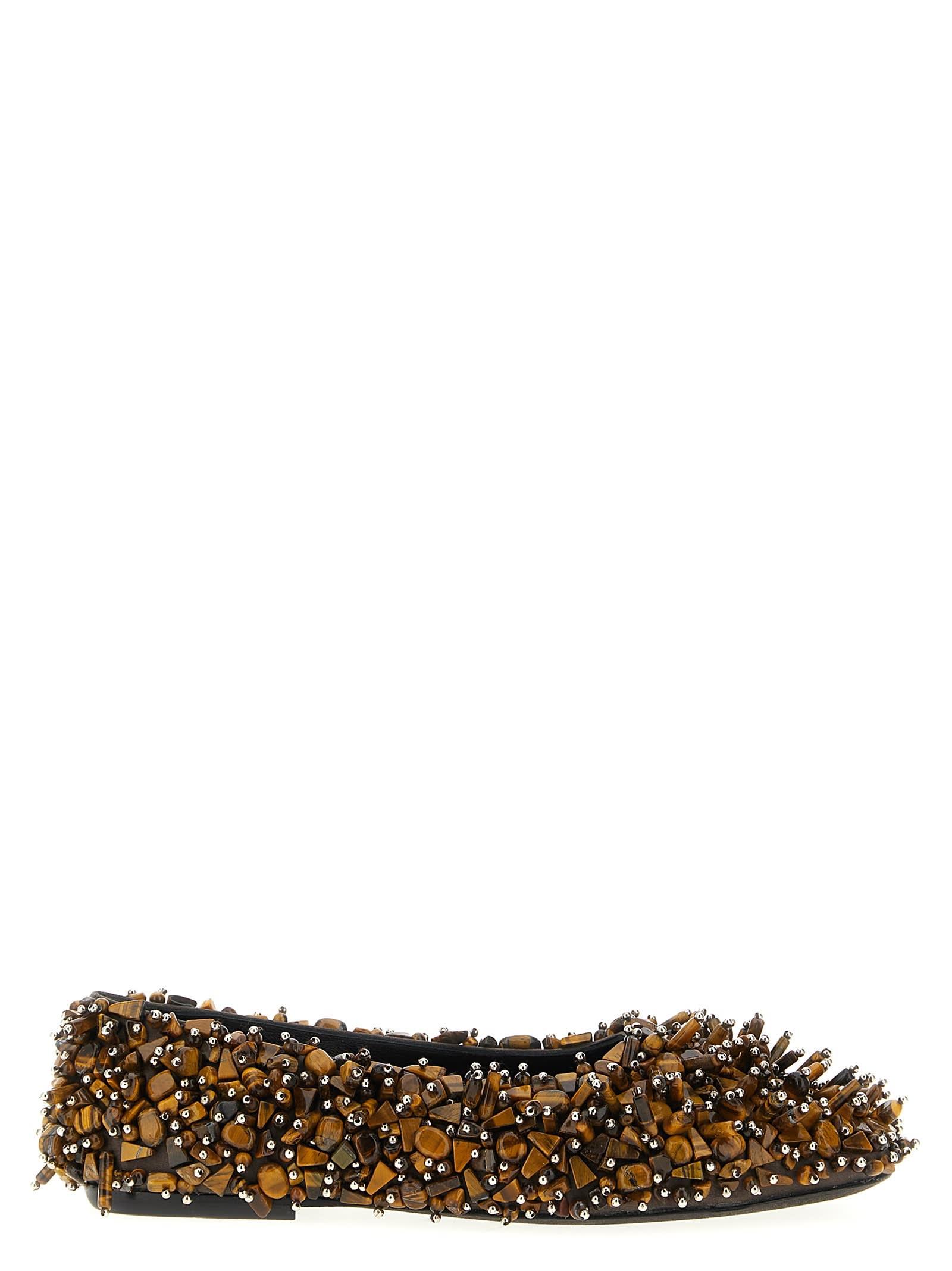 dries van noten beaded ballet flats