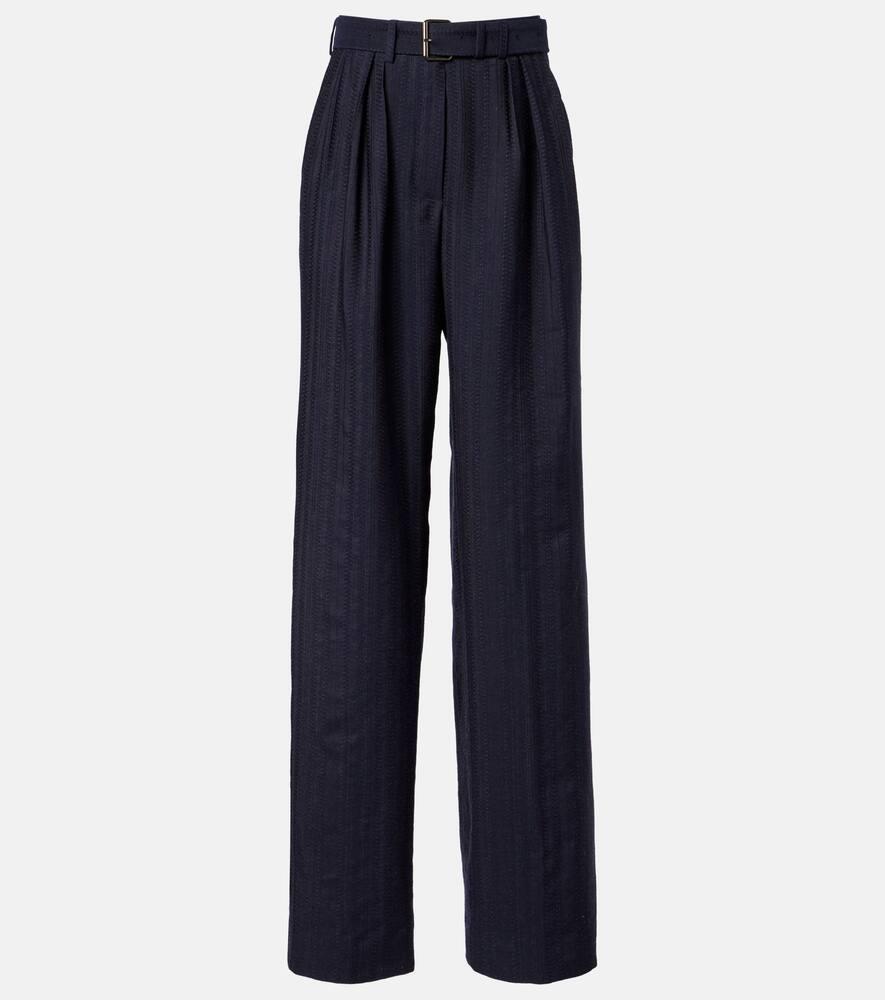 dries van noten belted wool wide