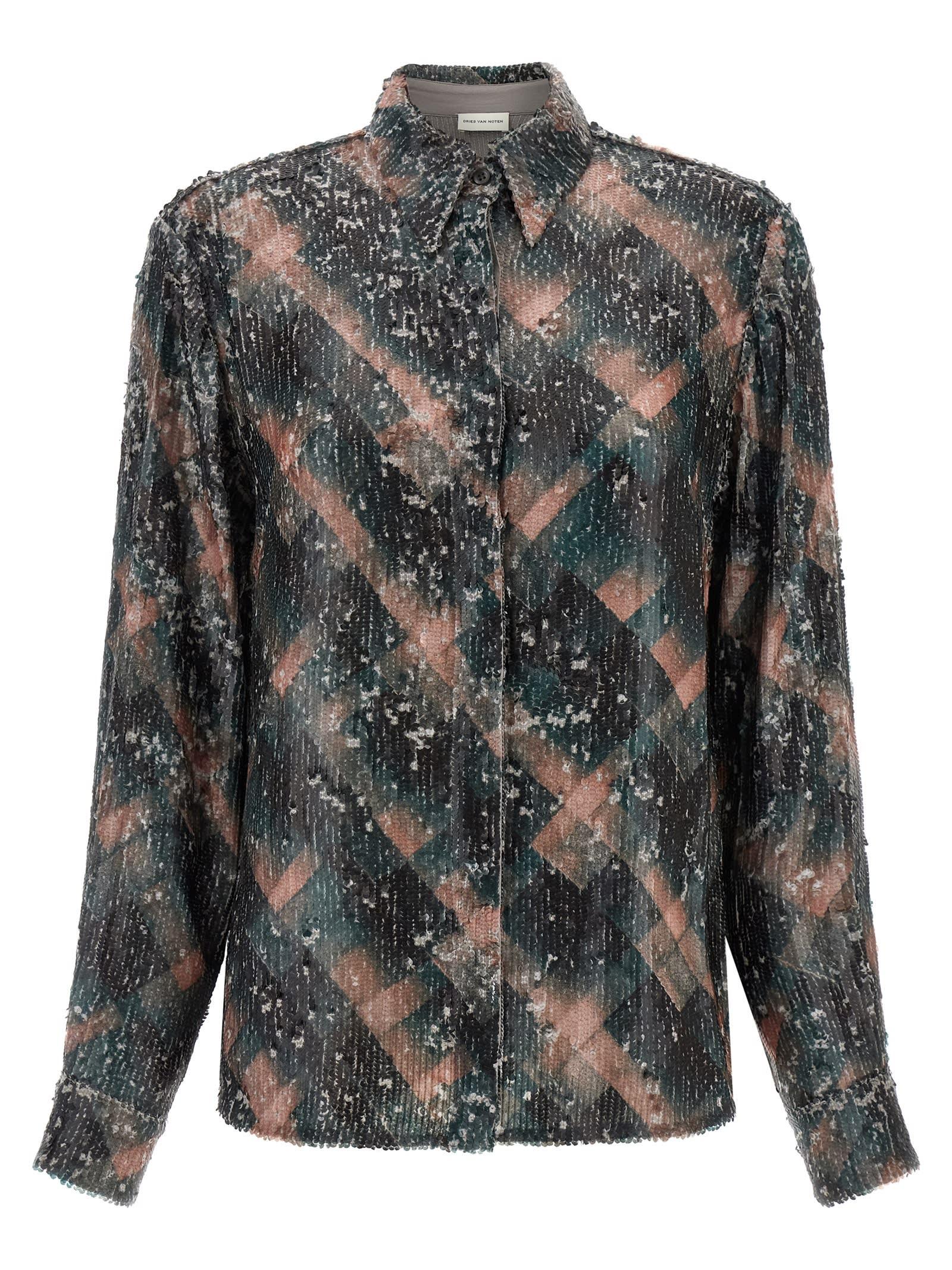 dries van noten chowy emb shirt