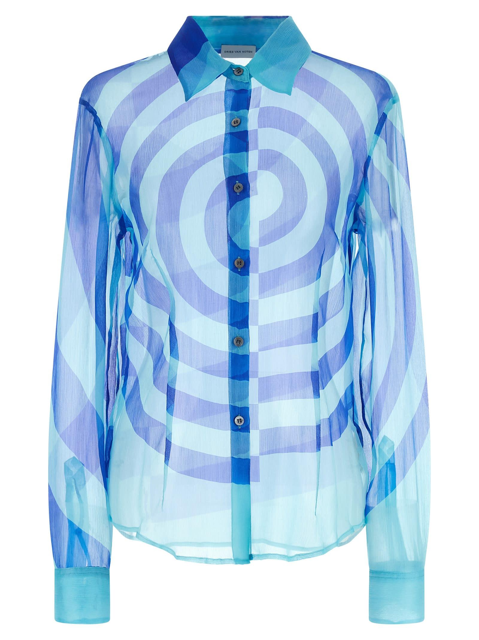 dries van noten cloudy shirt