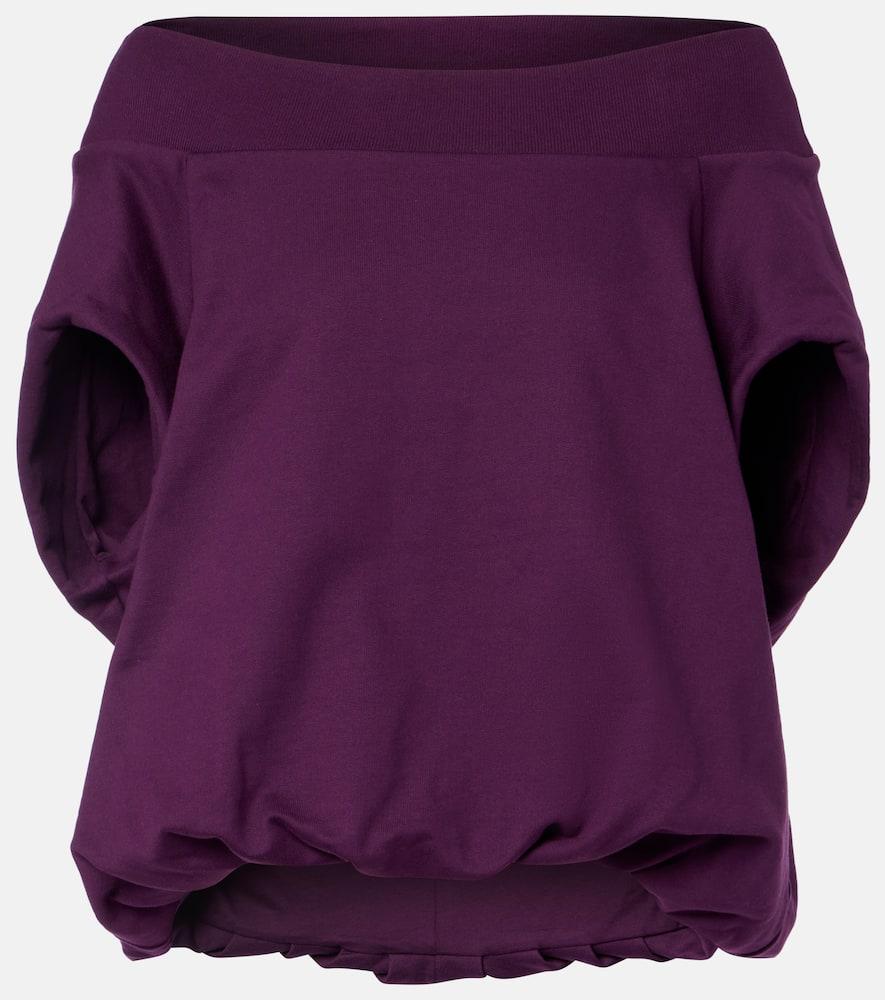 dries van noten cocoon cotton jersey sweatshirt