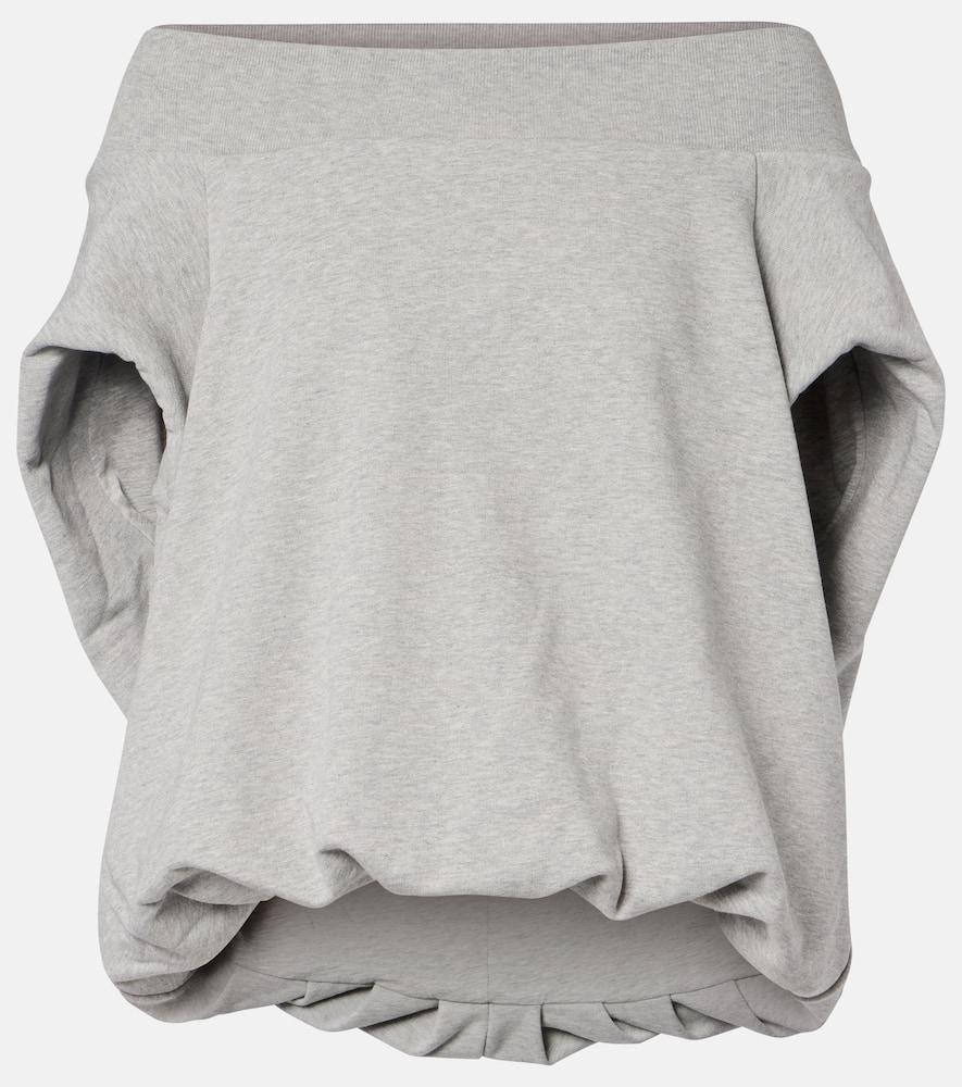 dries van noten cocoon cotton jersey sweatshirt