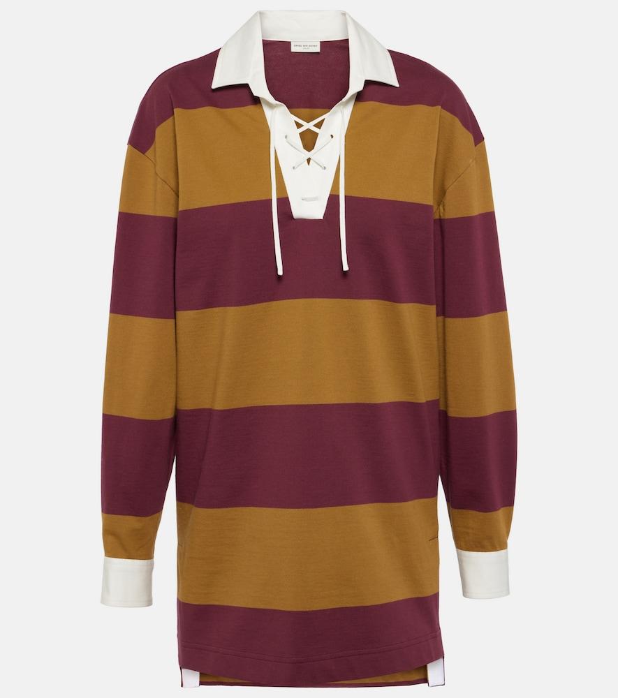 dries van noten colorblocked cotton