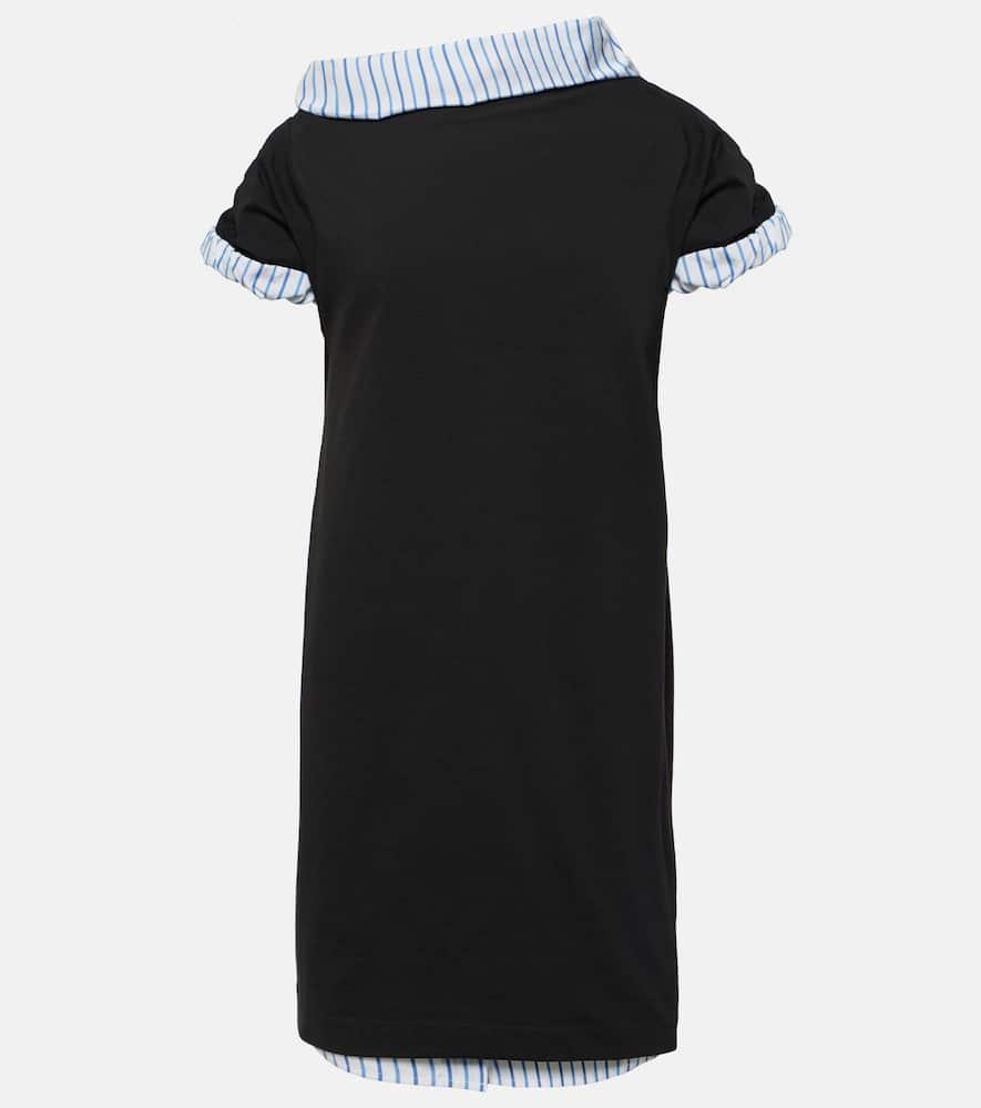 dries van noten cotton jersey midi dress