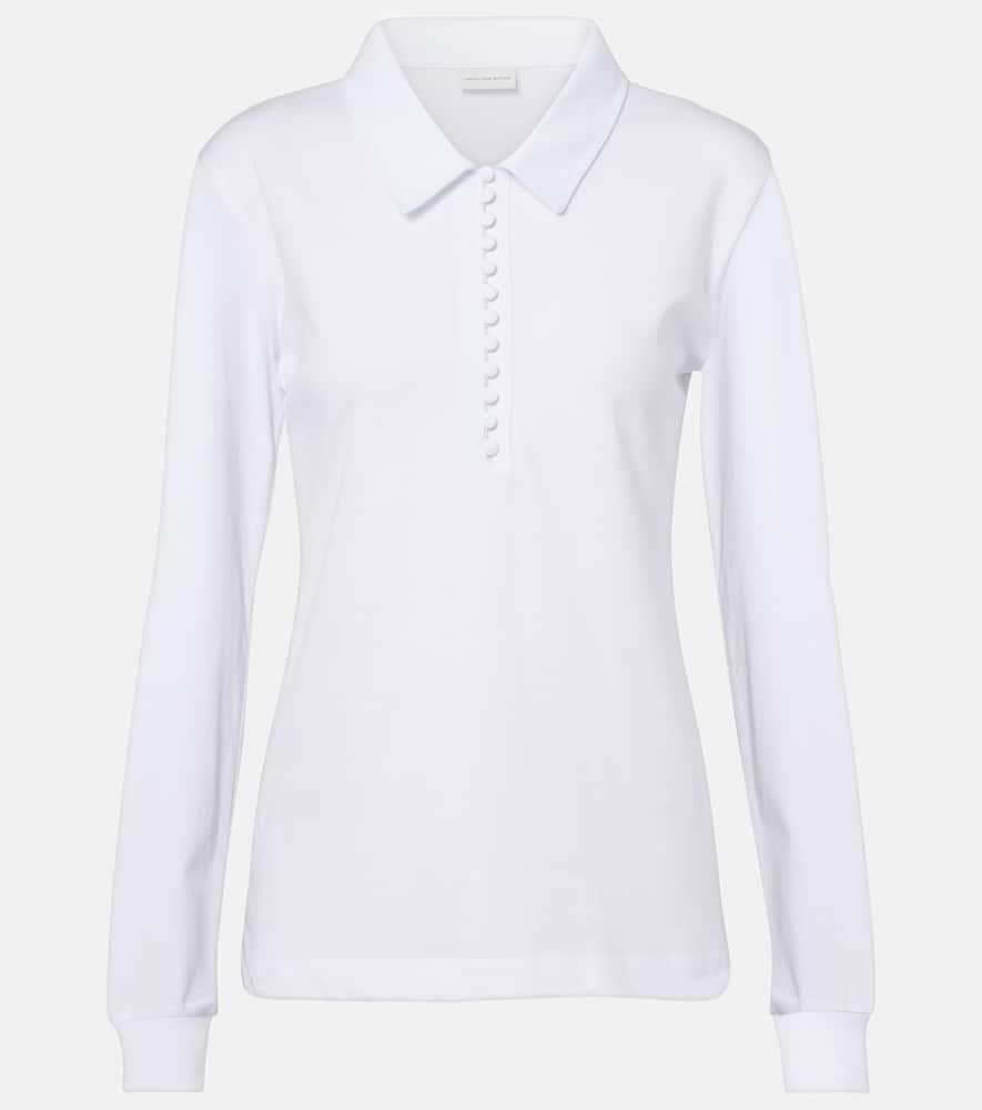 dries van noten cotton jersey polo shirt