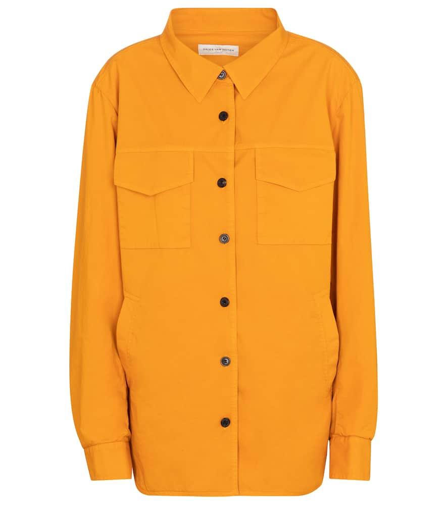 dries van noten cotton shirt jacket