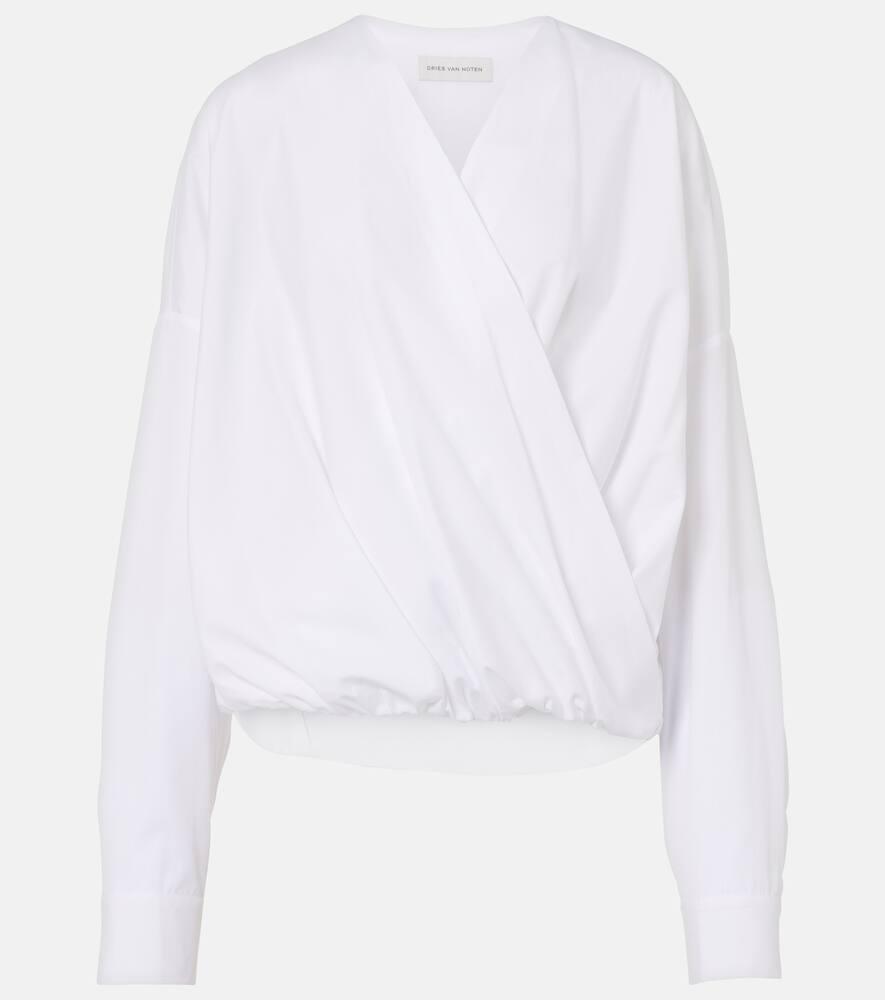 dries van noten cotton top