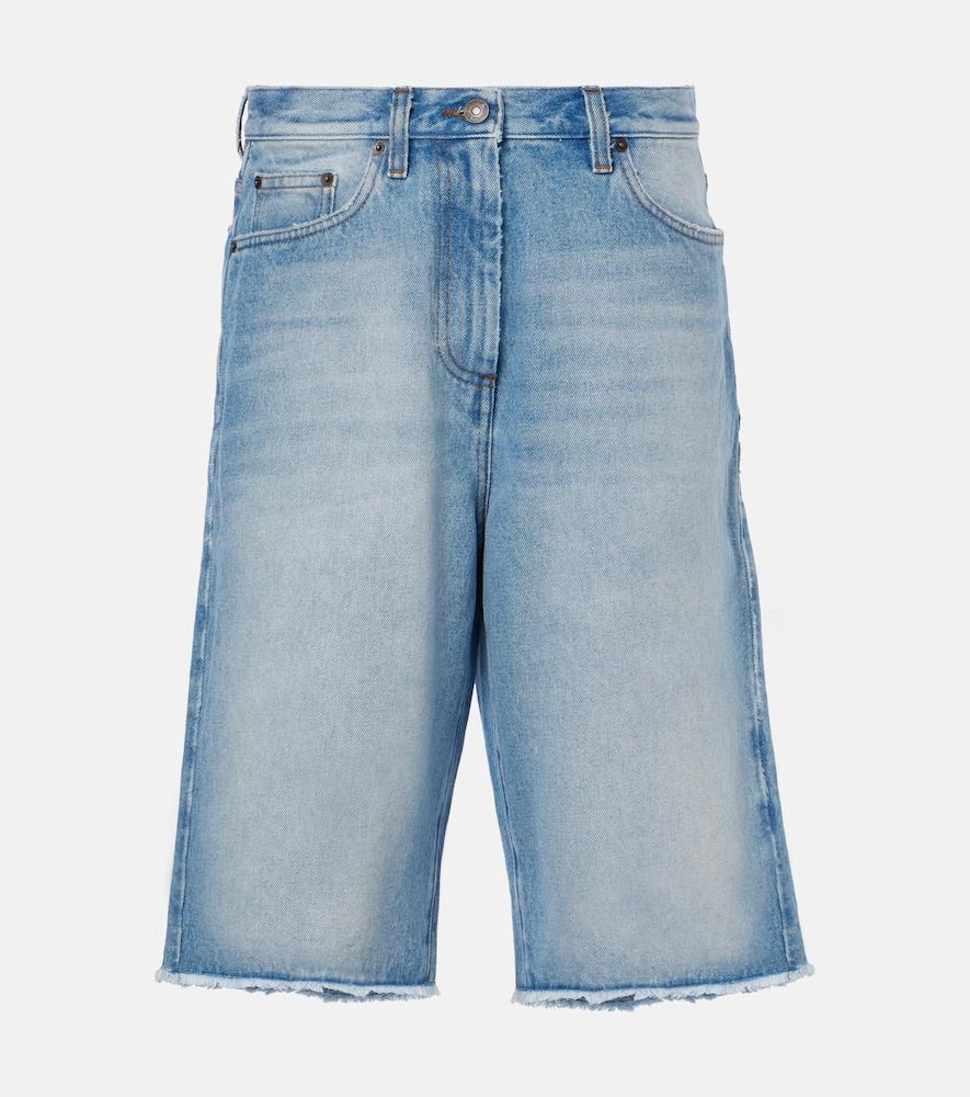 dries van noten denim shorts