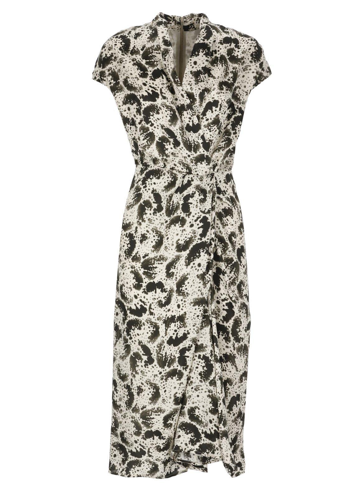 dries van noten dilian printed dress