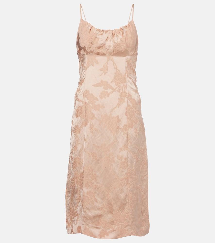 dries van noten dirios floral jacquard gown