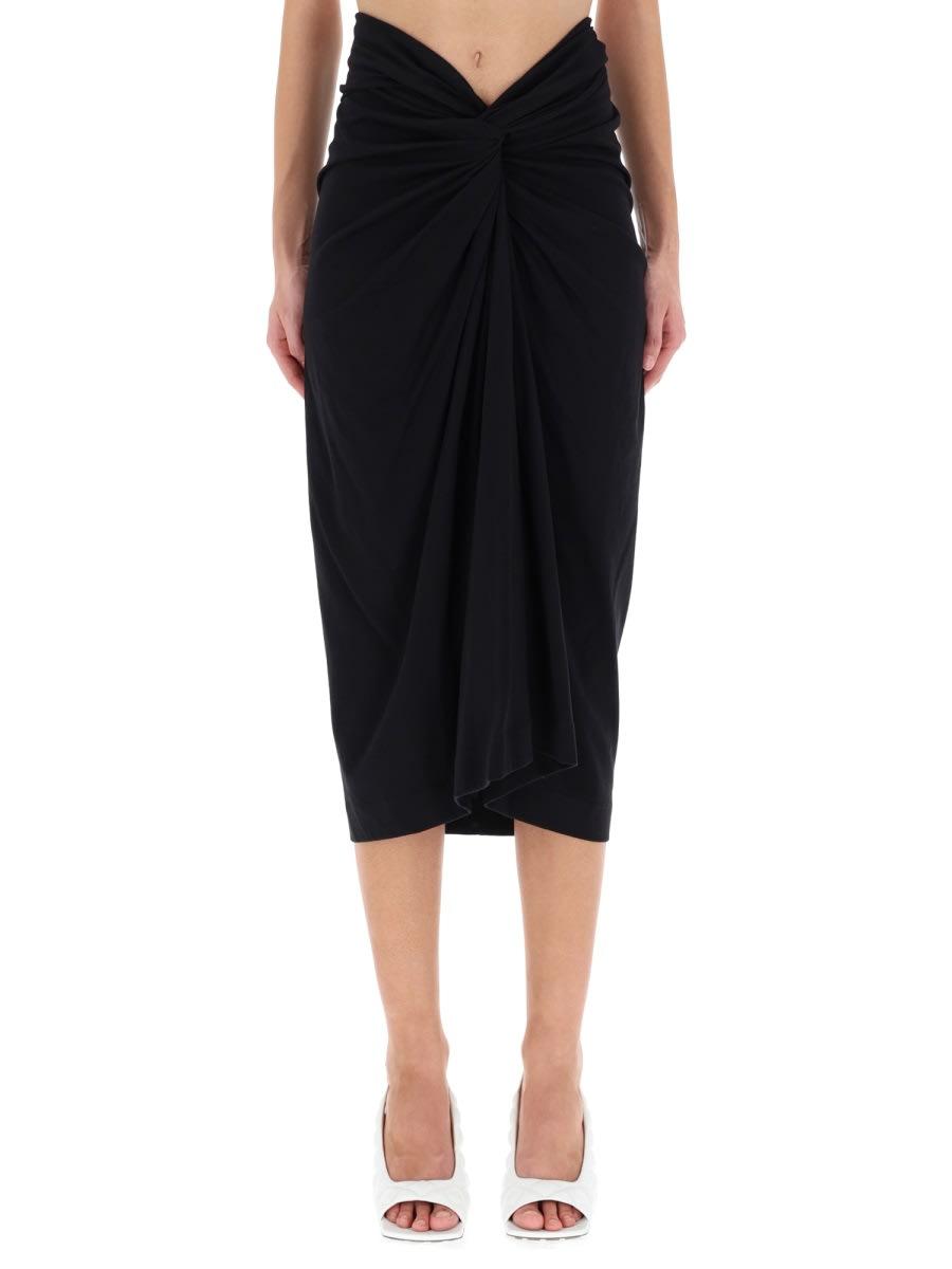 dries van noten draped herchive skirt