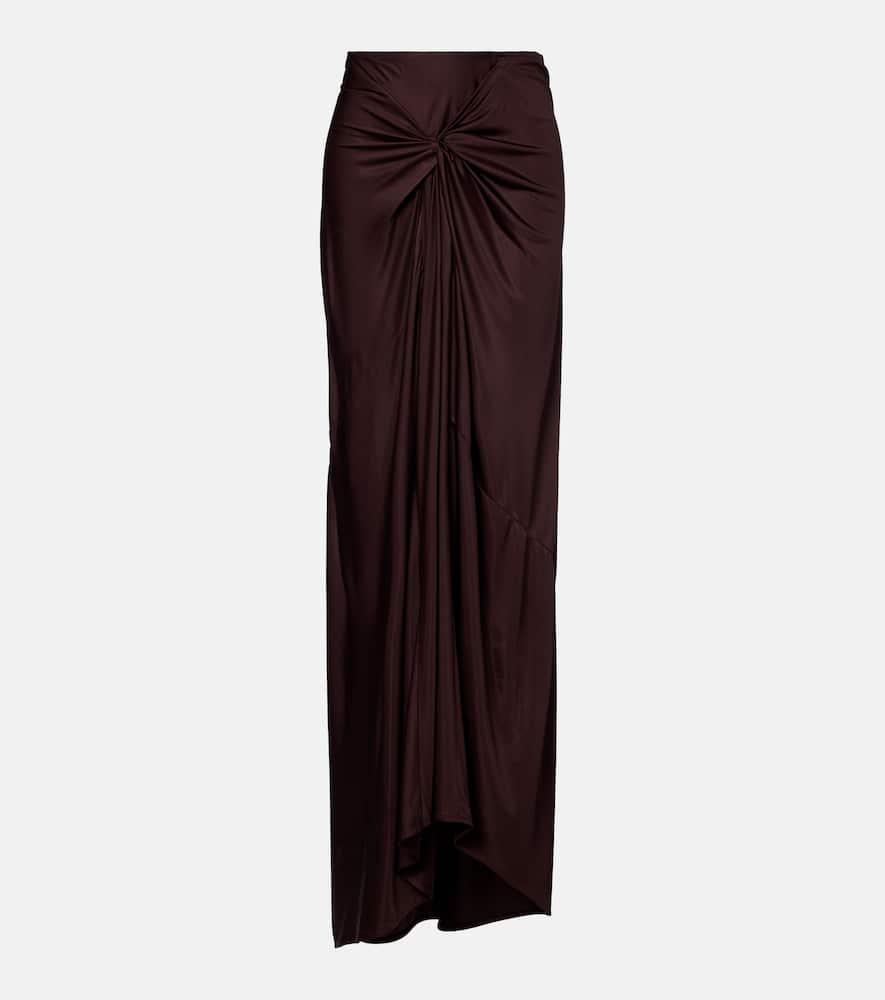 dries van noten draped maxi skirt