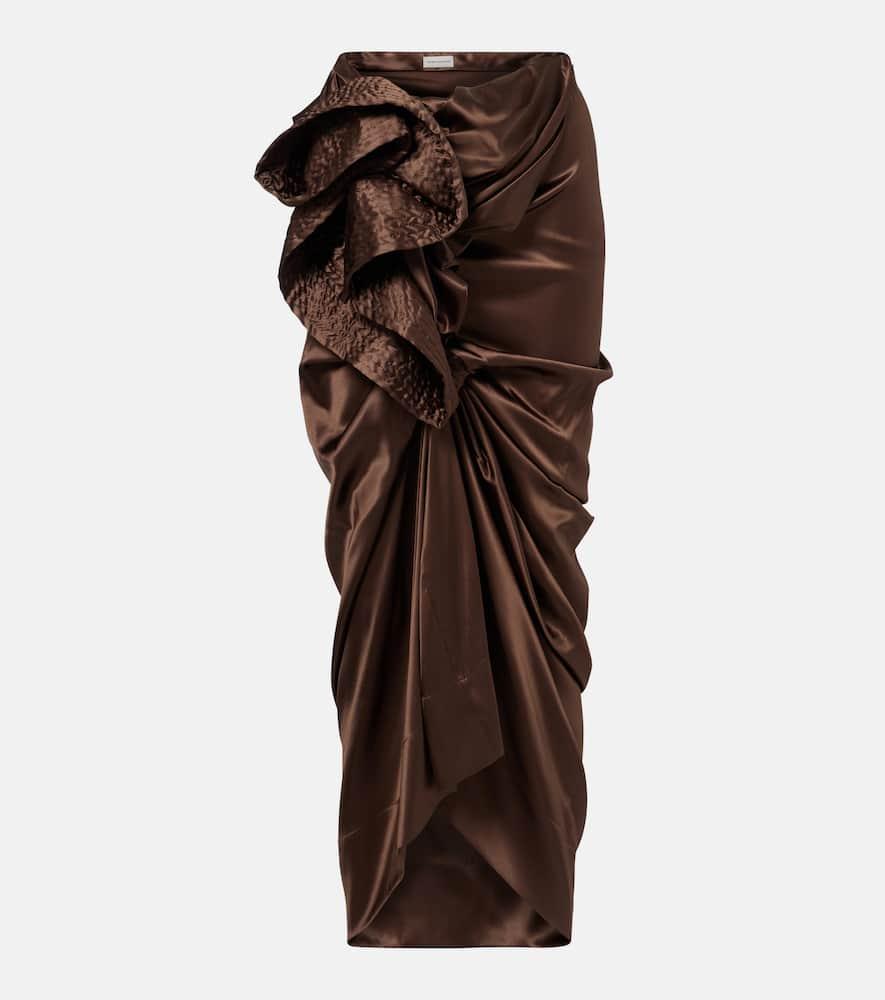 dries van noten draped silk