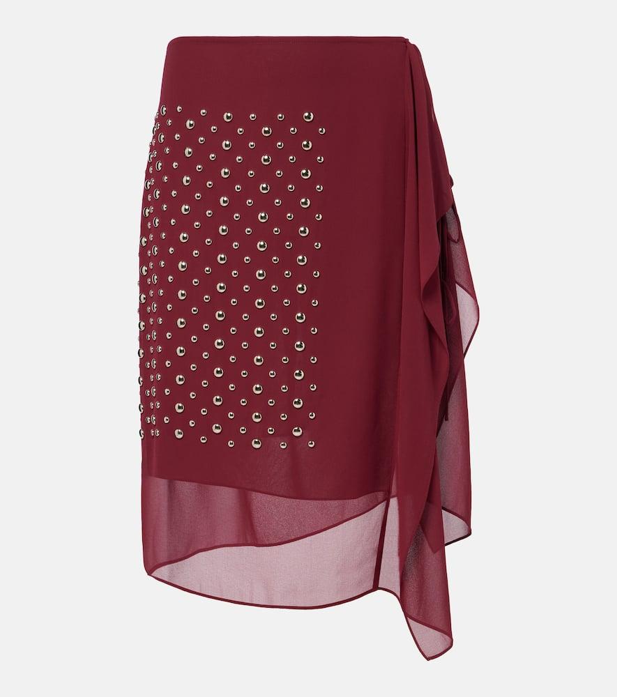 dries van noten embellished wrap skirt