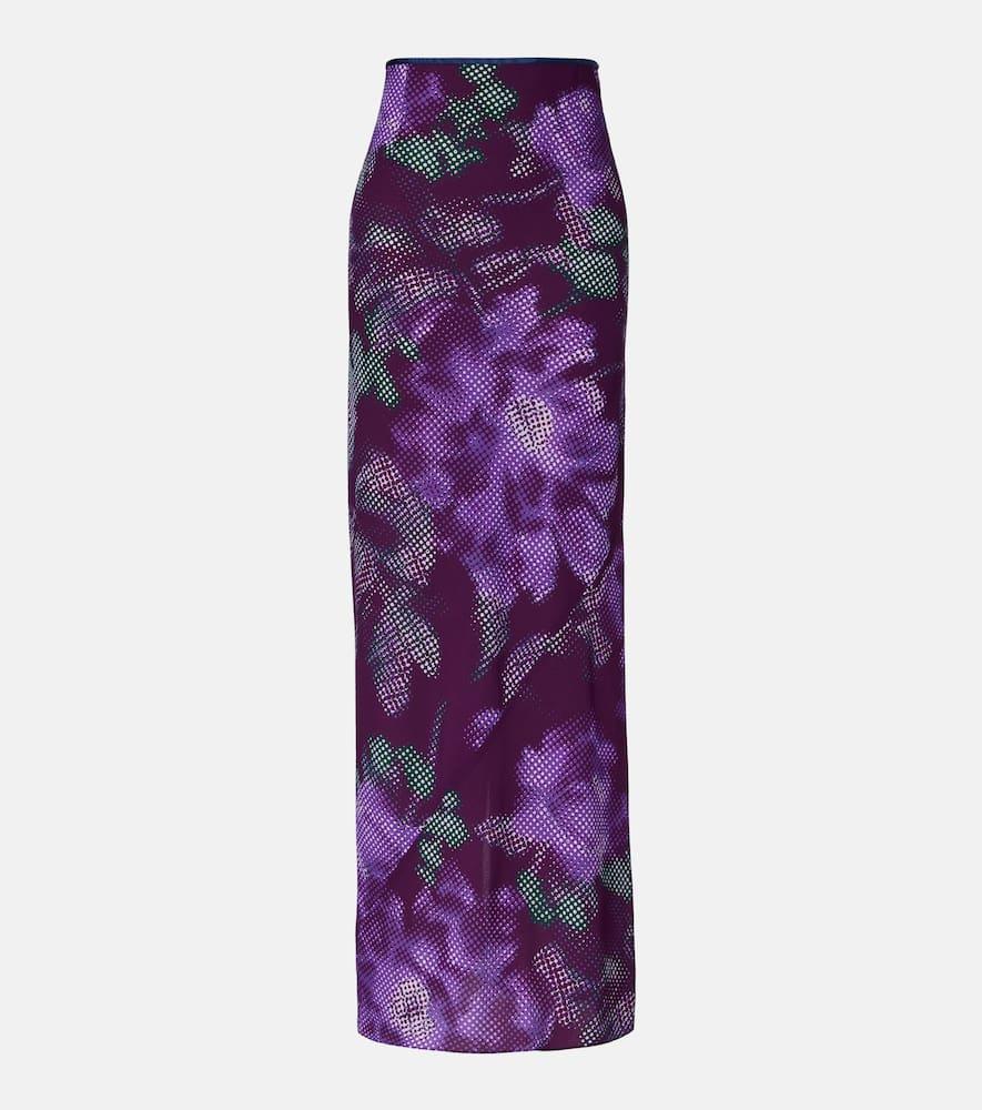 dries van noten floral maxi skirt