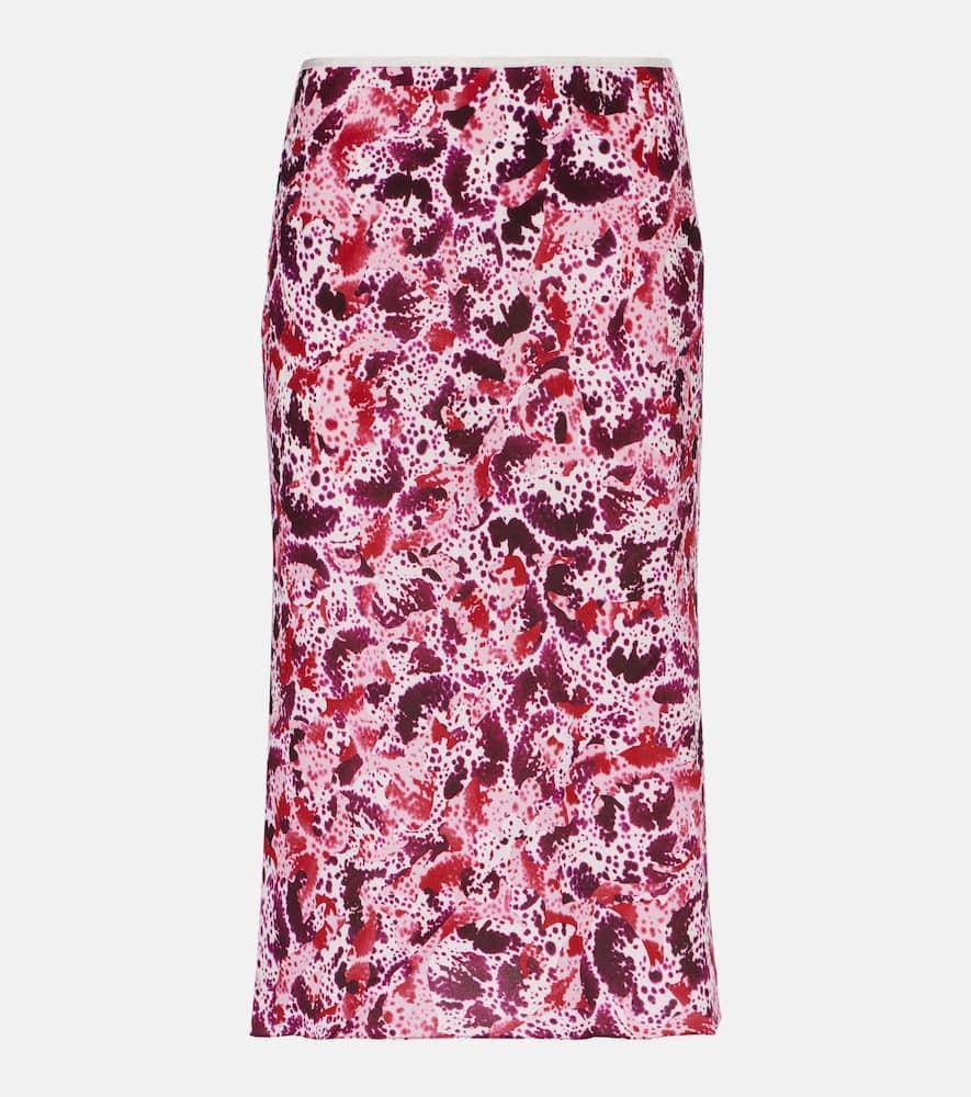 dries van noten floral pencil skirt