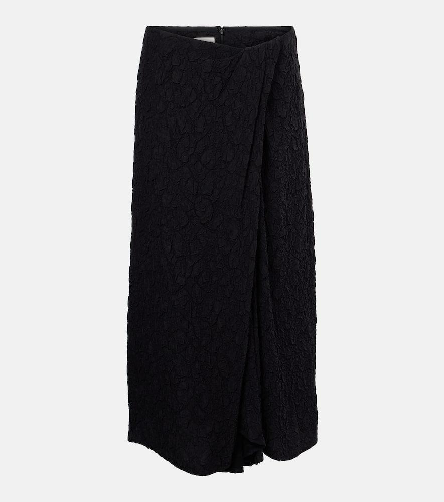 dries van noten gathered midi skirt