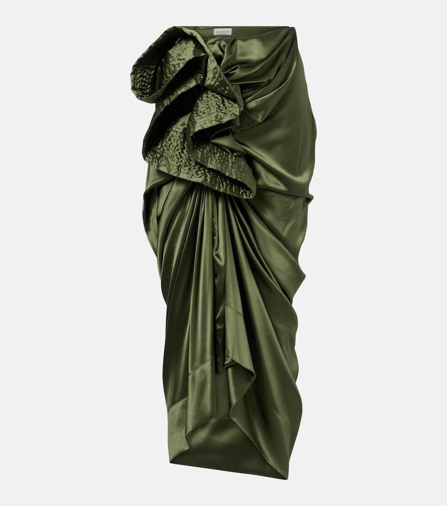 dries van noten gathered silk