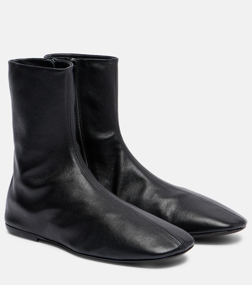 dries van noten globe leather ankle boots
