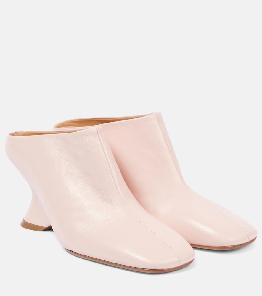 dries van noten glove 75 leather wedges