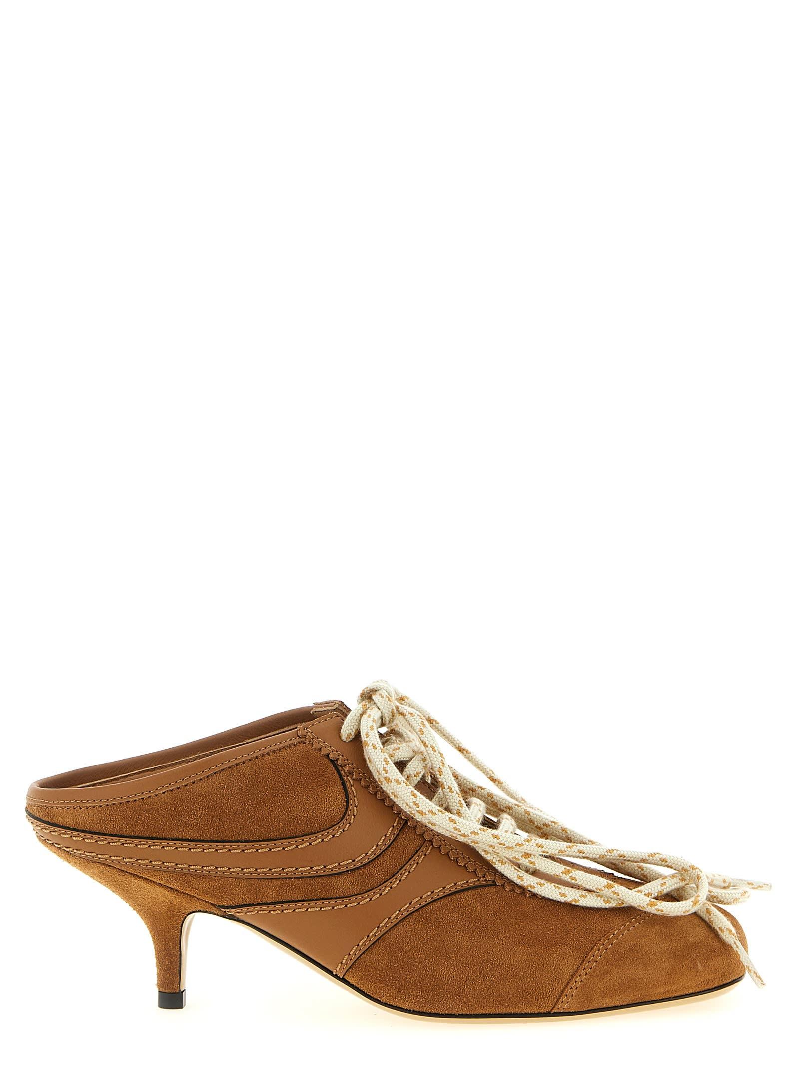 dries van noten heeled suede sneakers