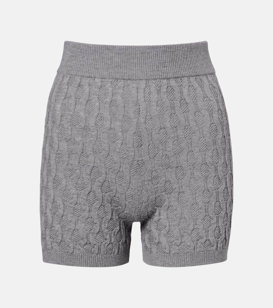 dries van noten knitted wool shorts