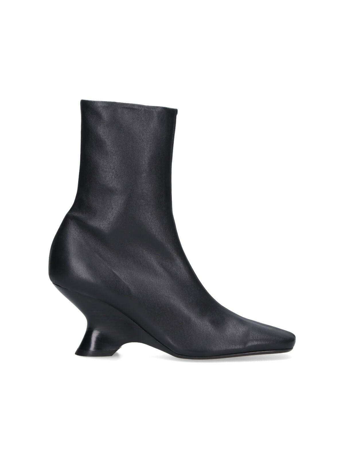 dries van noten leather ankle boots