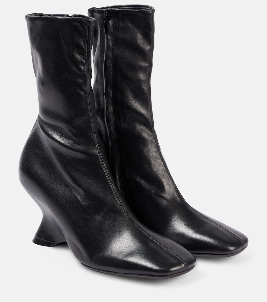 dries van noten leather ankle boots