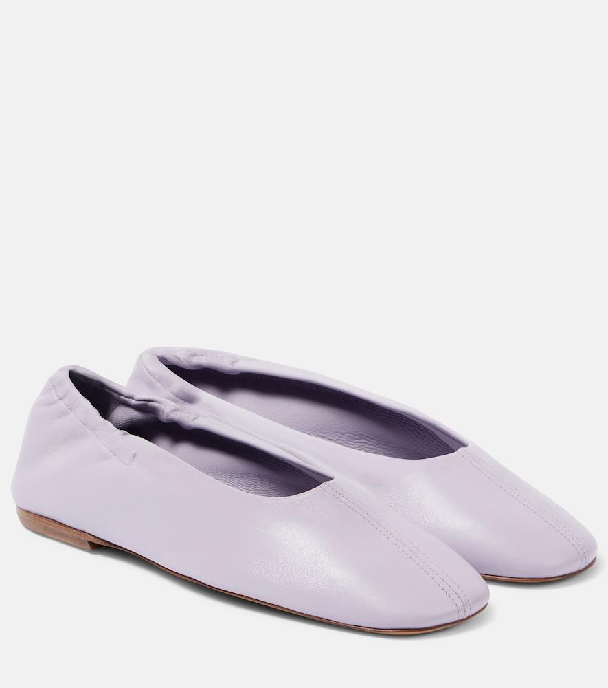 dries van noten leather ballet flats