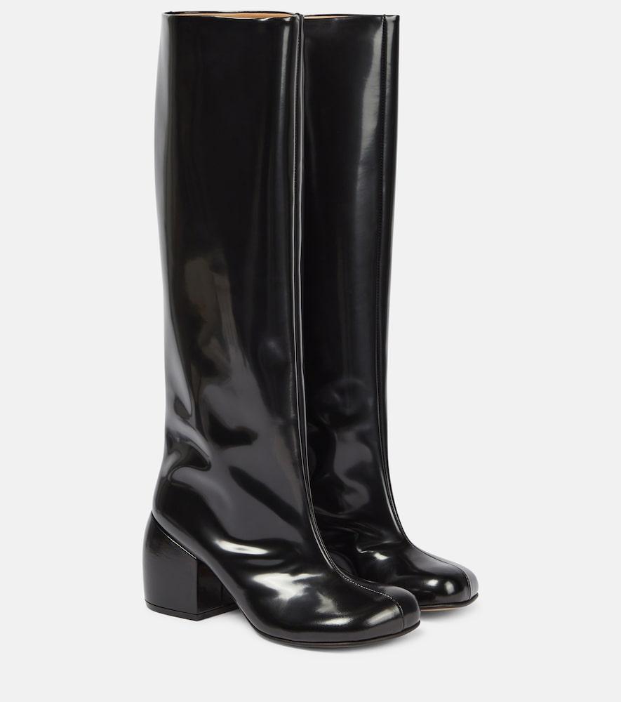 dries van noten leather knee