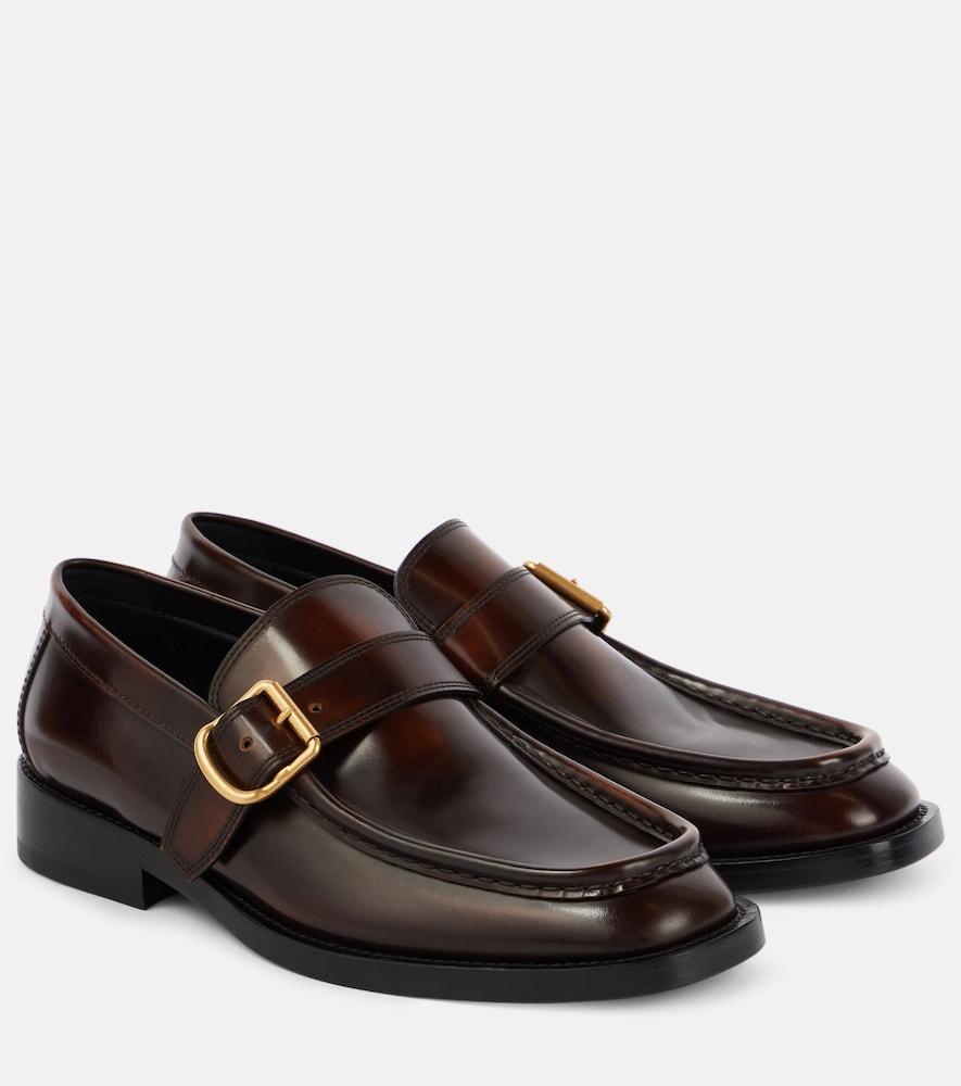 dries van noten leather loafers