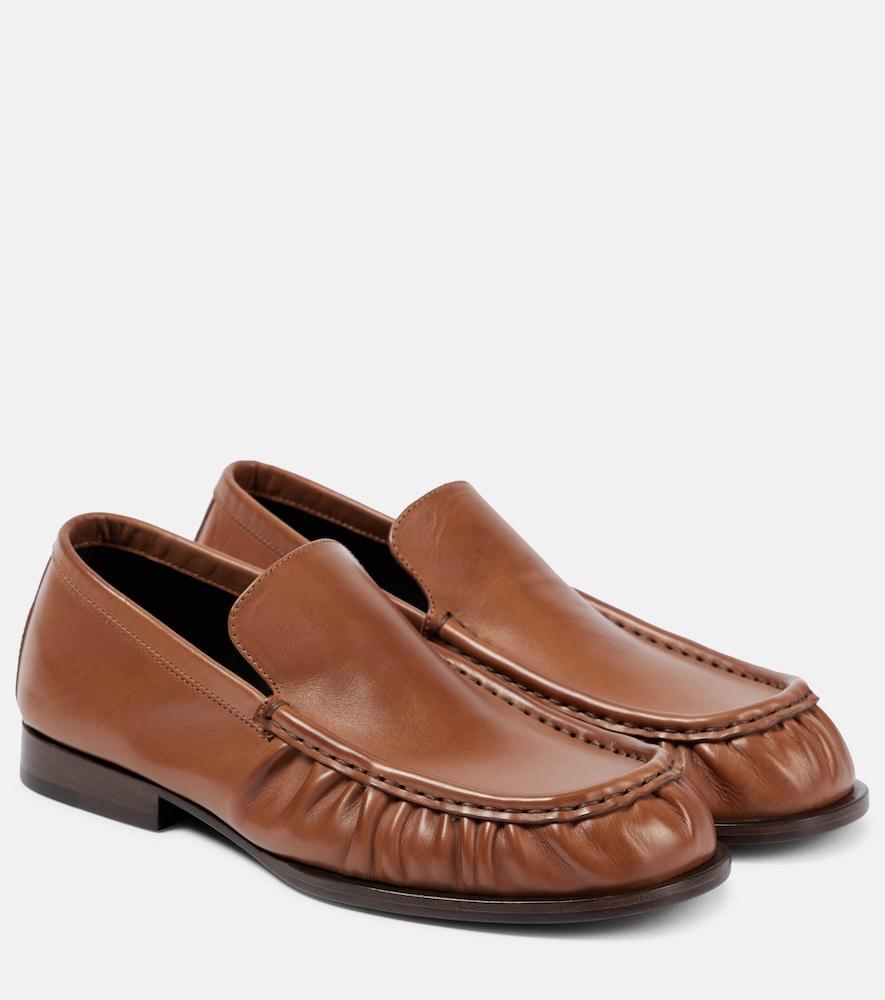 dries van noten leather loafers