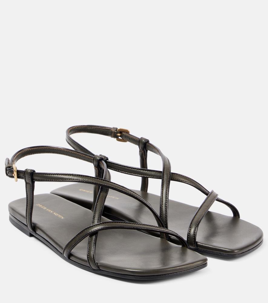 dries van noten leather sandals
