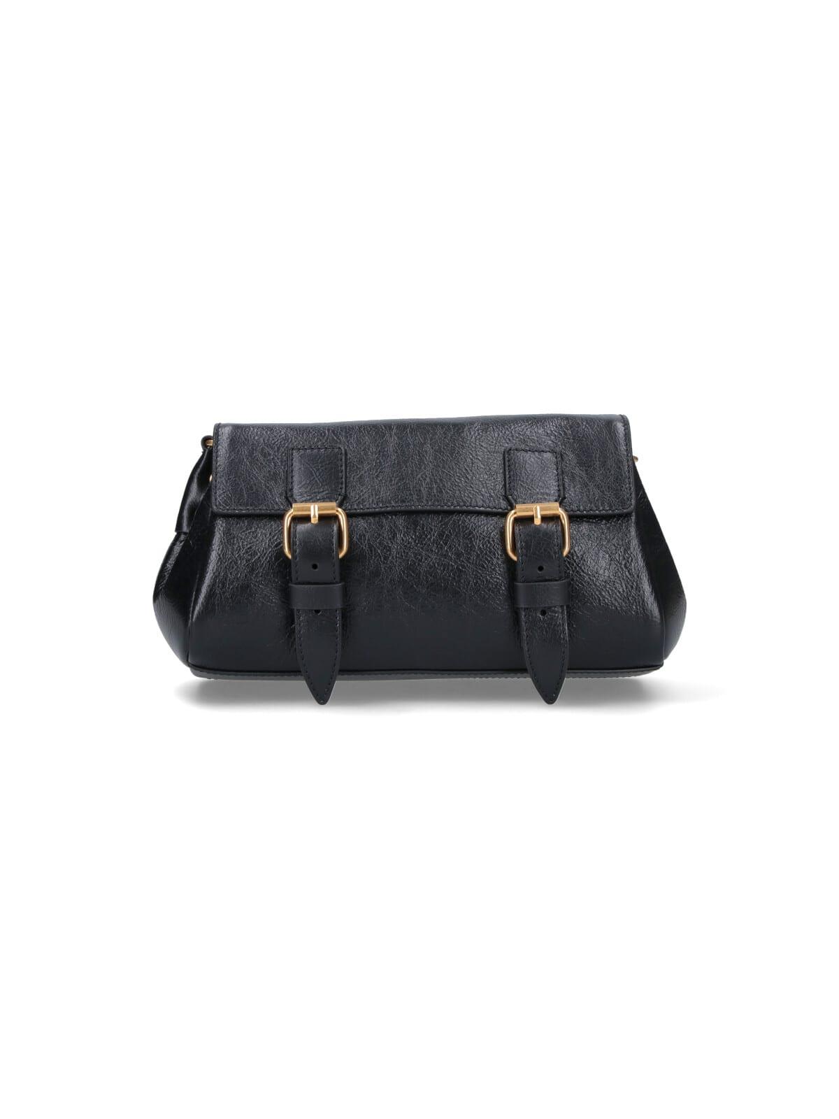dries van noten leather shoulder bag