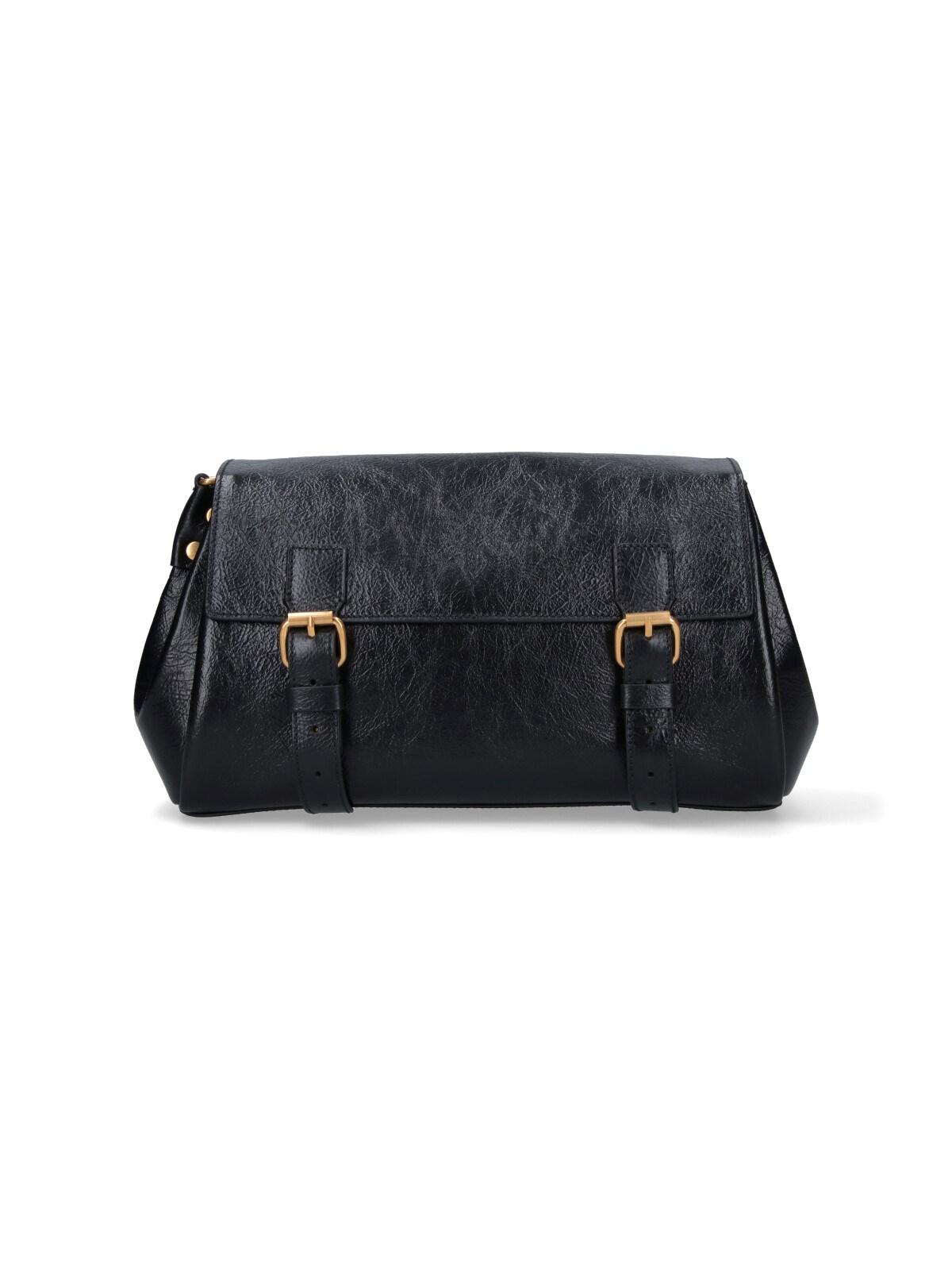 dries van noten leather shoulder bag
