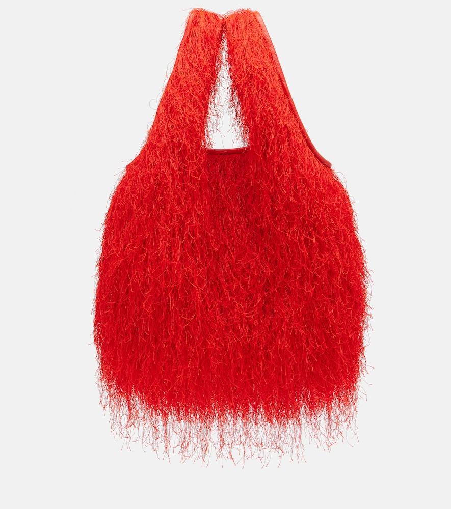 dries van noten marche medium fringed top